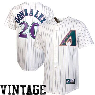 Luis Gonzalez Arizona Diamondbacks #20 Majestic Cooperstown Collection ...