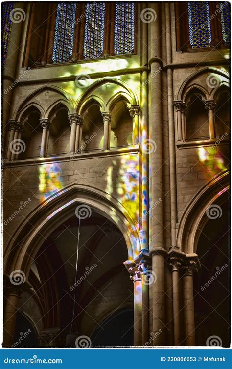 Interior of Lyon Cathedral, France Editorial Stock Photo - Image of ...