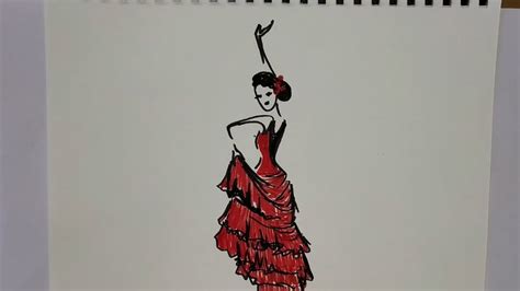 Flamenco Dance Drawing