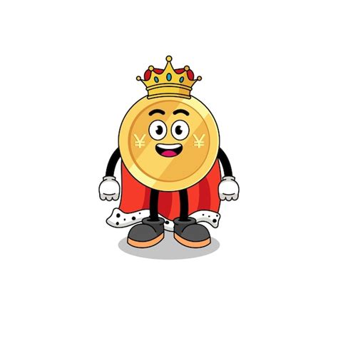 Premium Vector | Mascot illustration of japanese yen king