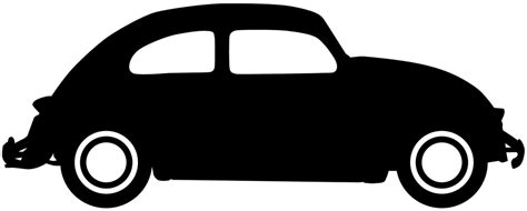 Dropbox - vw-beetle-black-silhouette.svg | Car silhouette, Vw art, Vw beetles