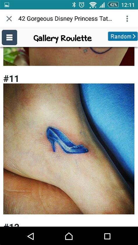 Glass slipper tattoo | Tattoos, Disney tattoos, Cool tattoos