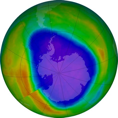 Ozone Hole Watch: Southern ozone map for 20 September 2001