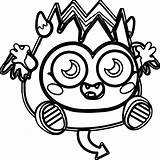 Diavlo Moshi Monsters Coloring Page  Wecoloringpagecom sketch template