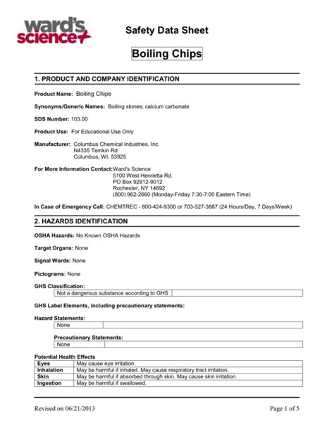 Boiling Chips - Ward's Science