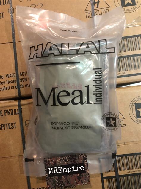 USA HALAL MRE Military Meal-Ready-to-Eat ration