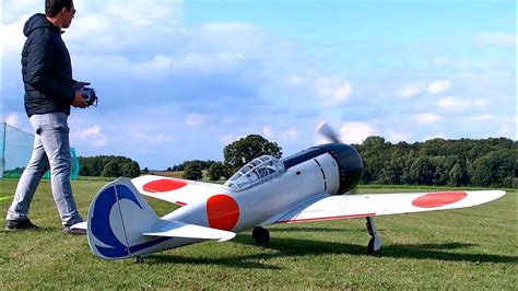 NAKAJIMA KI 84 HAYATE RC SCALE MODEL AIRPLANE FLIGHT DEMONSTRATION ...