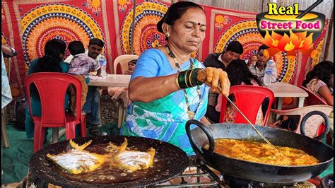 Alibag Beach Fish Fry | Alibaug Non Veg | Indian Street Food - YouTube