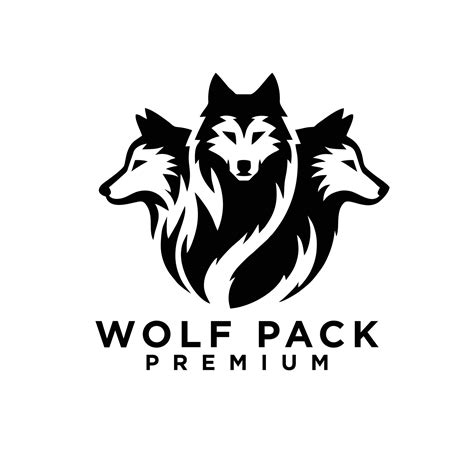 wolf pack logo icon design illustration 38055054 Vector Art at Vecteezy