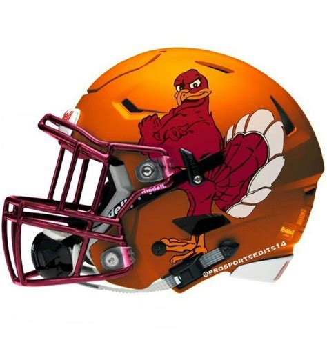 Virginia tech football, Cool football helmets, College football helmets