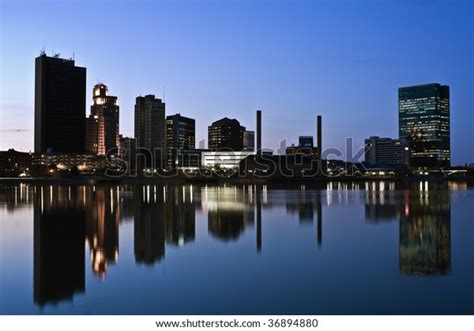 Downtown Toledo Ohio Night Time Stock Photo (Edit Now) 36894880