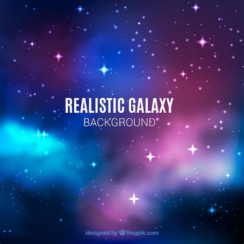 Free Vector | Galaxy background with stars