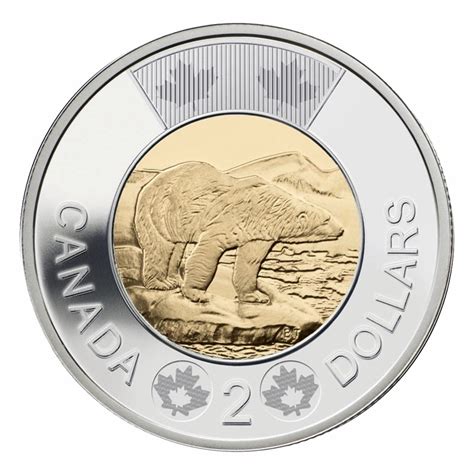 2014 Canadian $2 Polar Bear Toonie Coin (Brilliant Uncirculated)