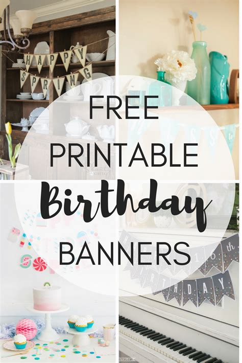 Free Printable Happy Birthday Banner Templates Pdf Free Printable ...