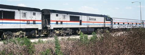 Amtrak Auto Train GE P30CH (Pooch's) locomotives are coupled to a soon ...