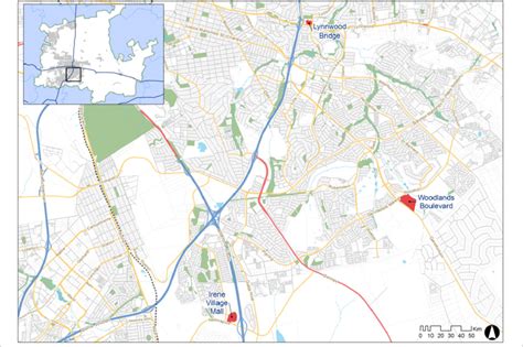 The location of the three shopping malls in the City of Tshwane Source:... | Download Scientific ...