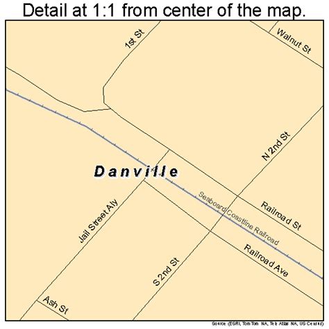 Danville Georgia Street Map 1321688