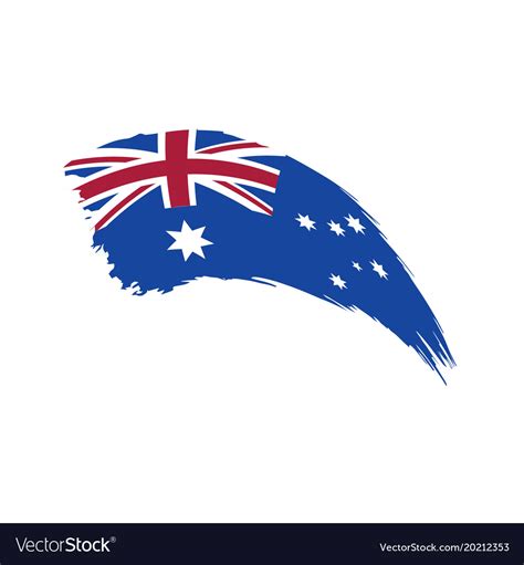 Australia flag Royalty Free Vector Image - VectorStock