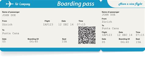 South West Airlines Boarding Pass Printable