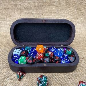 Custom Dnd Dice Box Engraved, Dungeons and Dragons Dice Storage, Dice ...