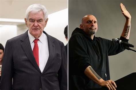 Fact Check: Gingrich claims Fetterman tattoos praise heroin and LA gang ...