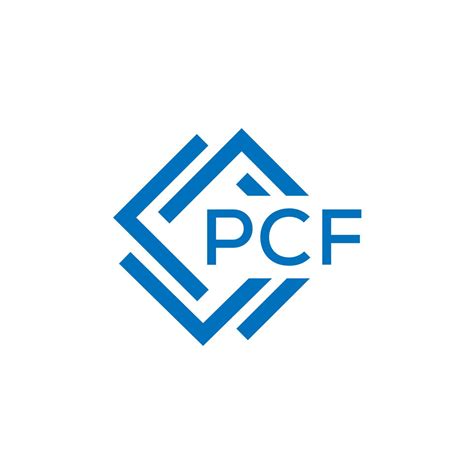 PCF letter logo design on white background. PCF creative circle letter logo concept. PCF letter ...