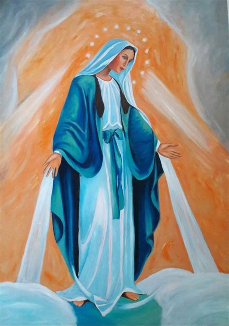 Mother Mary Painting at PaintingValley.com | Explore collection of ...