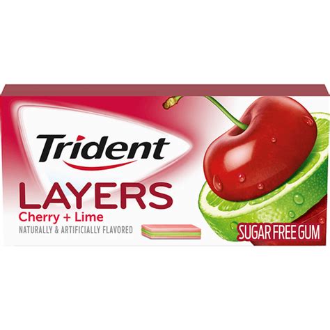 Trident Layers Sweet Cherry & Island Lime Sugar Free Gum, 14 Piece Pack | Shop | Trucchi's ...