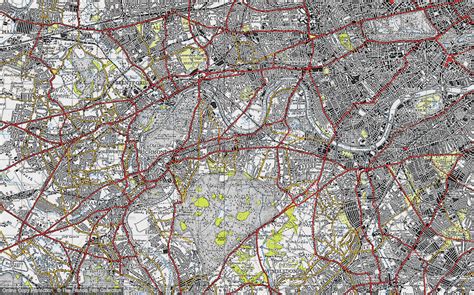 Historic Ordnance Survey Map of Mortlake, 1945