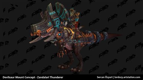 Sercan Özyurt - [Fan Concept] Devilsaur Mount - World of Warcraft