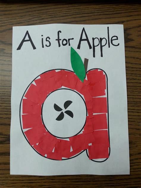 A is fo Apple Letter Craft | Letter a crafts, Storytime crafts, Abc crafts