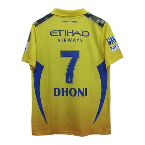 Chennai Super Kings 2024 Ms Dhoni Jersey IPL Jersey, 11/16/2023