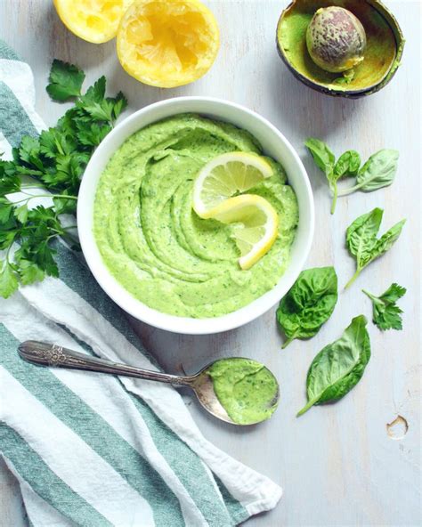 Creamy Avocado Green Goddess Sauce — Baked Greens