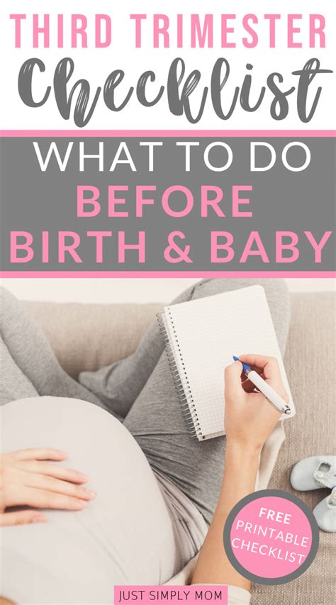 The Ultimate Third Trimester Checklist to Prepare for Labor and a ...