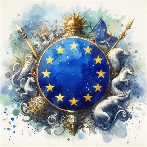 Europe day flag | Premium AI-generated image