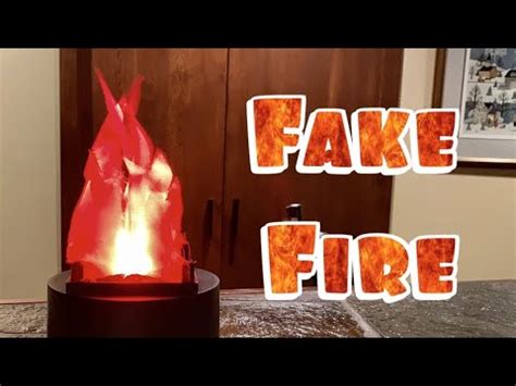 Fake Fire Flame Light Prop Review - YouTube