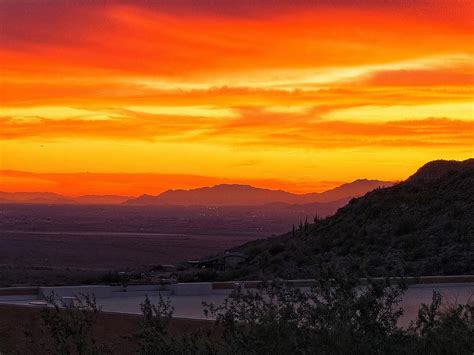 Orange Sky Photograph by Barbara Zahno - Fine Art America