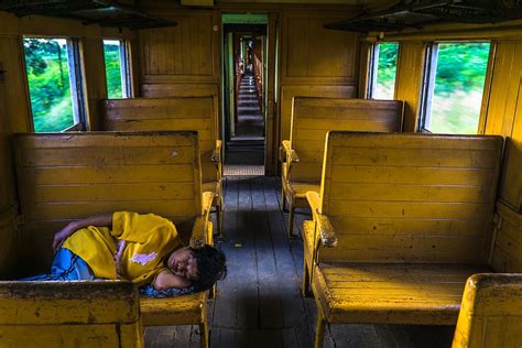 HD wallpaper: person sleeping inside train during daytime, indoors, one ...