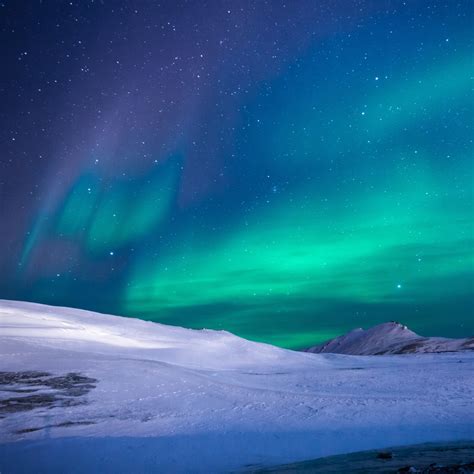 Download Star Night Blue Starry Sky Snow Sky Light Aurora Borealis ...