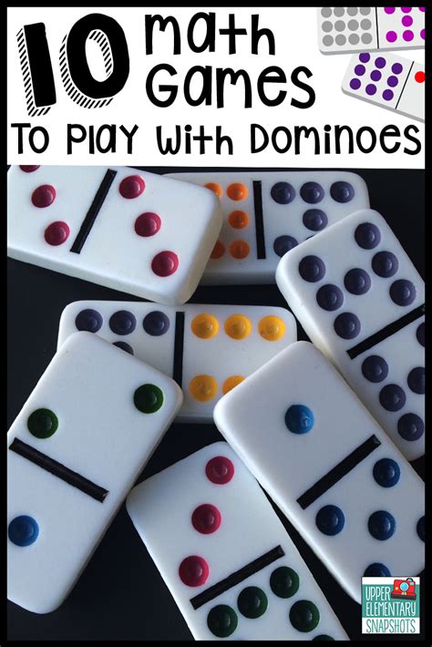 Classroom Freebies: Math Games with Dominoes