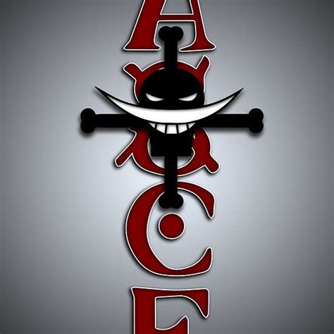 One Piece Portgas D Ace tattoo with white beard pirate logo Available ...