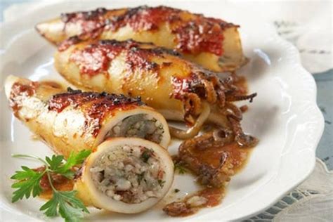 Stuffed squid recipe Greek stuffed calamari recipe