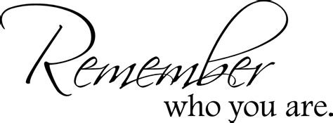 Remember Who You Are Vinyl Decal Wall Decal Quote Remember | Etsy | Remember who you are, Vinyl ...