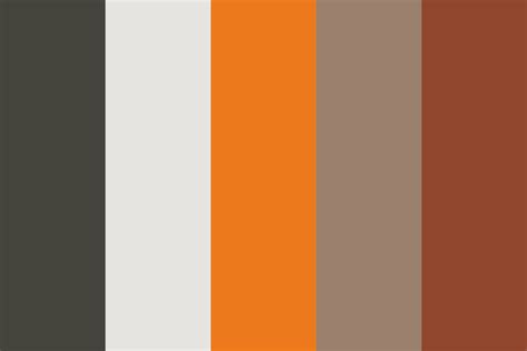 Orange-Grey Colour Scheme Color Palette