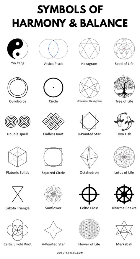 34 Symbols of Balance & Harmony