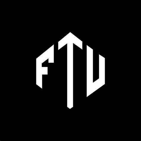 FTU letter logo design with polygon shape. FTU polygon and cube shape ...