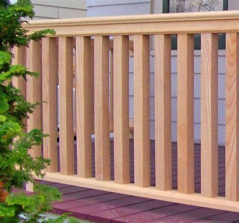 Square Balusters with custom porch rail | Porch balusters, Porch railing designs, Patio railing