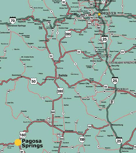 Maps: Pagosa Springs, Colorado & the Southwest - Pagosa Springs Colorado