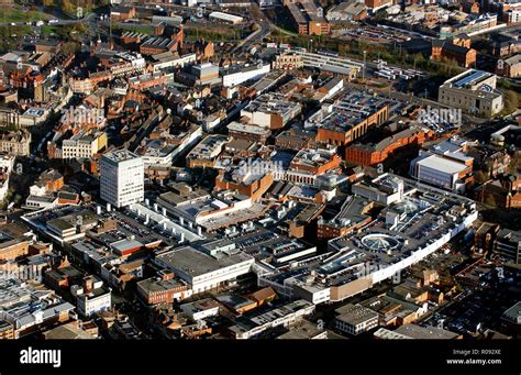 Aerial view of Wolverhampton City Centre Stock Photo - Alamy