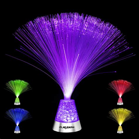 Buy Playlearn 13” LED Fiber Optic Lamp - USB/Battery Powered – Color ...